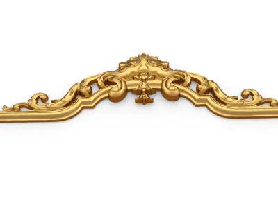 Classic carved decor ornament 399 3D model