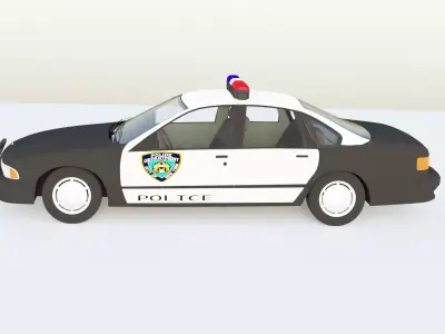 City Police Car  3D model