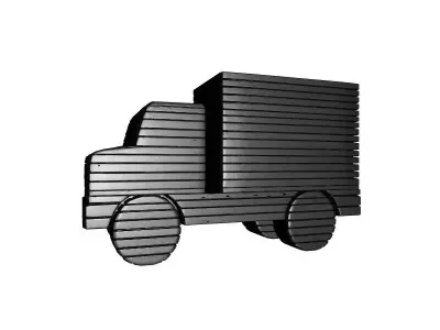 3D Printable Van Vehicle Model 3D print model