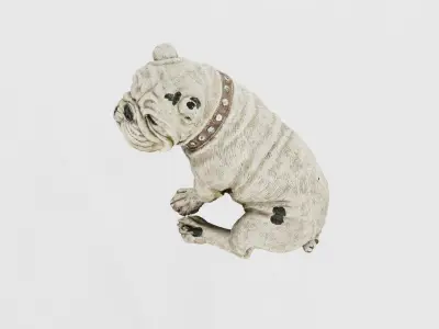 Clay Dog Decoration Object 3D model