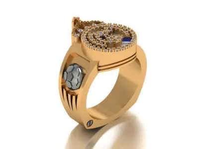 REAL MADRID RING-REAL MADRID ANILLO 3D print model