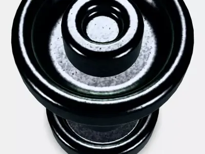 SKRUVSHULT Button Low-poly 3D model