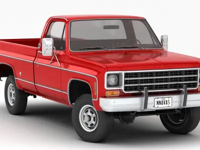 GENERIC PICKUP TRUCK 7 3D model