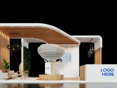 Exhibition Stand - 10m x 5m 3D model - 50m 3D model