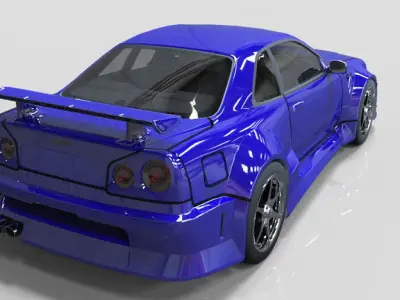 Nissan Skyline GT R34 3D model