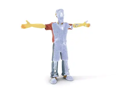 Zombie Character model pack Low-poly 3D model