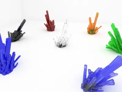 Crystal Low-poly 3D model