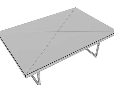  Coffee Table Low-poly 3D model