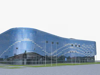 Sochi Olympic Stadium  Low-poly 3D model