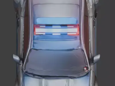 Luxury Pursuit Police Interceptor 3D Model Low-poly 3D model