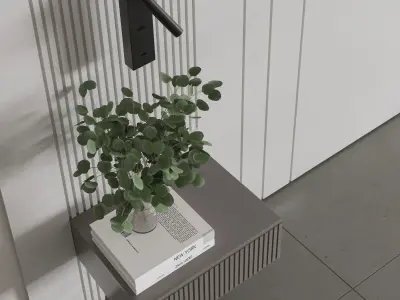 Bedroom Wall Composition 01 3D model