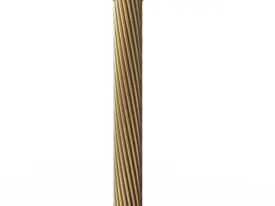 Column Capital 1403 Low-poly 3D model