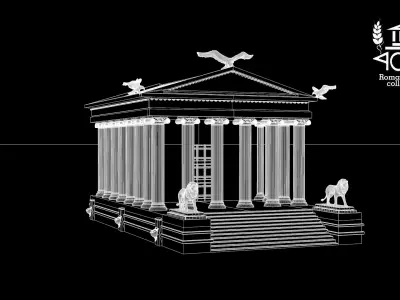 Roman Island Classic Temple 3D model
