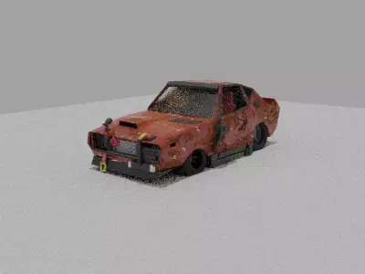 Dodge Charger 1970  Low-poly 3D model