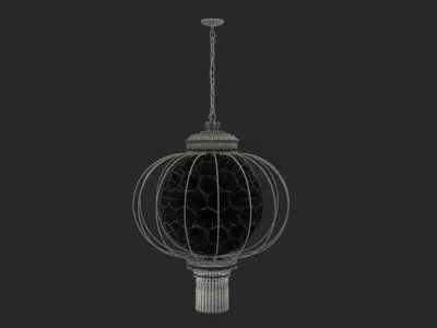 Chinese Red Lantern  Low-poly 3D model
