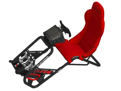 Playseat Trophy Red Racing Simulator Seat 3D model
