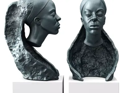 Andrzej Szymczyk Overcoming sculpture Low-poly 3D model