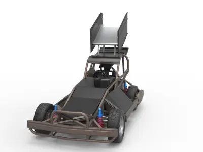 New Zealand Superstock car Version 2 Scale 1 to 25 3D print model