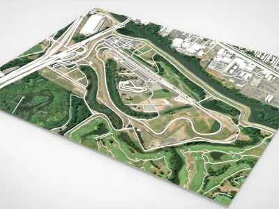 Portland International Speedway Portland Oregon United States 3D model