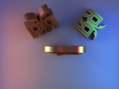 Modern Flow Mirror Frame 3D print model