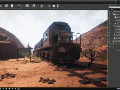 Locomotive GM-26 Low-poly 3D model