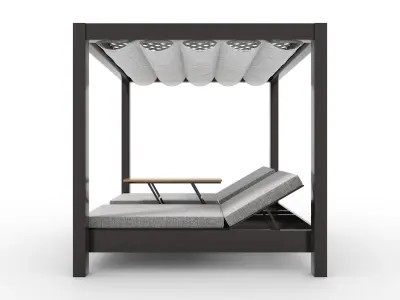 Poolside Cabana 09 3D model