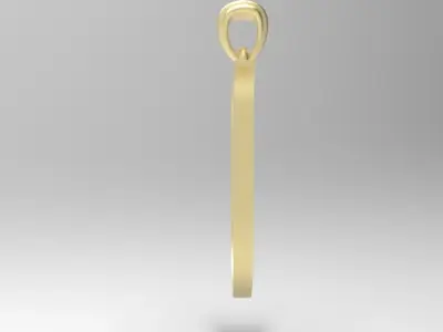 Alphabet Latin U 3D print model