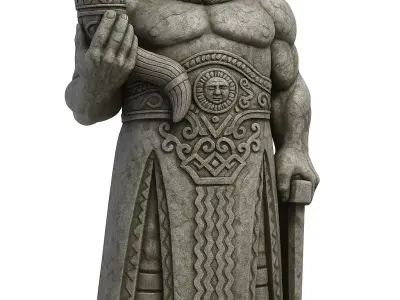 Radegast Slavic God Figurine 3D model for 3D Printing 3D print model