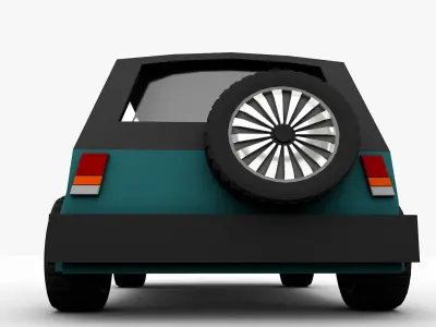 Generic SUV Low-poly 3D model