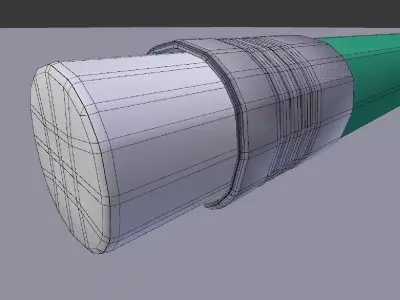 pencil flying in air 3D model