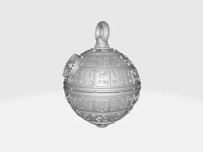 Christmas Sci Fi Ornament  Death-Star Holiday Decoration  3D print model