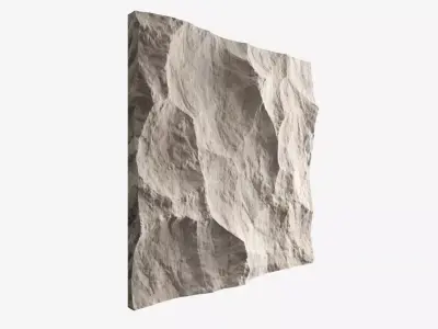 419-RockPanel piece of rock 3D model