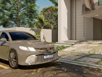 corolla car scene in lumion 3D model 3D model 3D model 3D model
