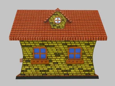 Cartoon House Free 3D model