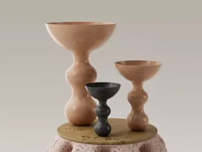 Set Jarrones decorativos - floreros - vasos 3D print model