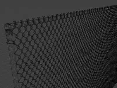 Metal Fence Free 3D model