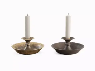 Candle Holder Set Low-poly 3D model
