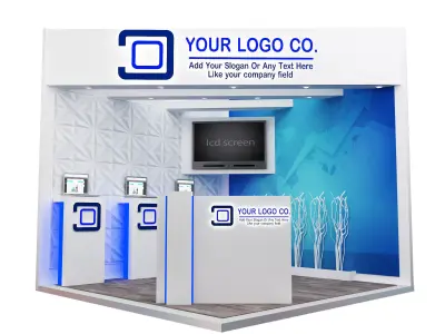 Booth Exhibition Stand a566a 3D model