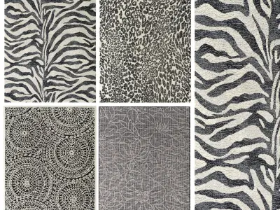 Gray carpets 3D model