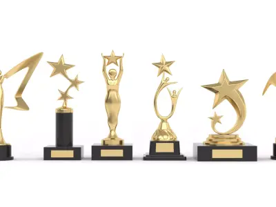 Trophy Cup Collection 3D model