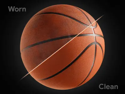 Basketball ball 3D model 2