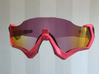Sport sunglasses Low-poly 3D model