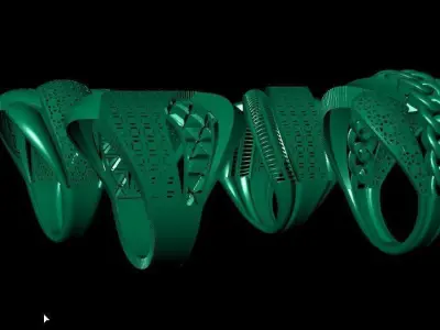 Women Fusion ring pack 3D print model