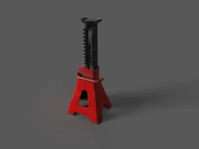 Jack Stand Low-poly 3D model