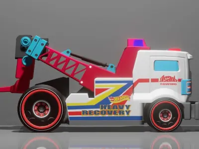 Truck toy with lights 3D model