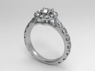 Ring gems 3D print model