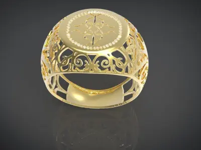 GOLD RING 3D print model