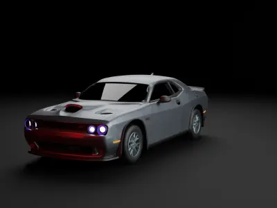 dodge car 2015 3D model