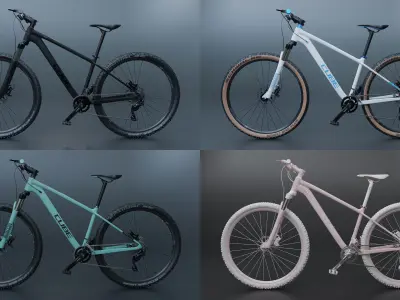 MTB CUBE AiM SL in 4 colors 3D model