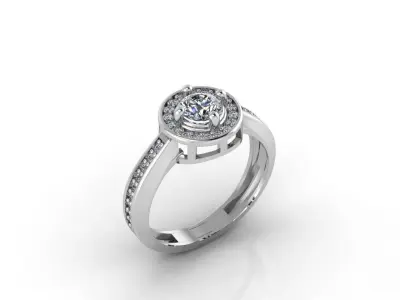 Mini Set Ring Pendant Earrings STL 3DM Womens Jewelry  3D print model